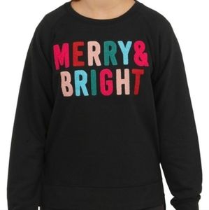 NWT Royce Girls Merry and Bright Christmas sweatshirt XL